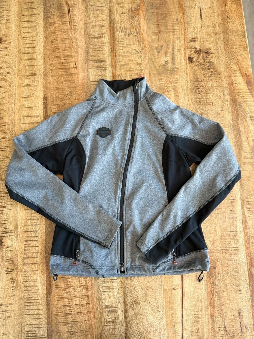 Harley-Davidson® Women's Mid-Layer Soft Shell Jacket, Marled Gray 98565-16VW